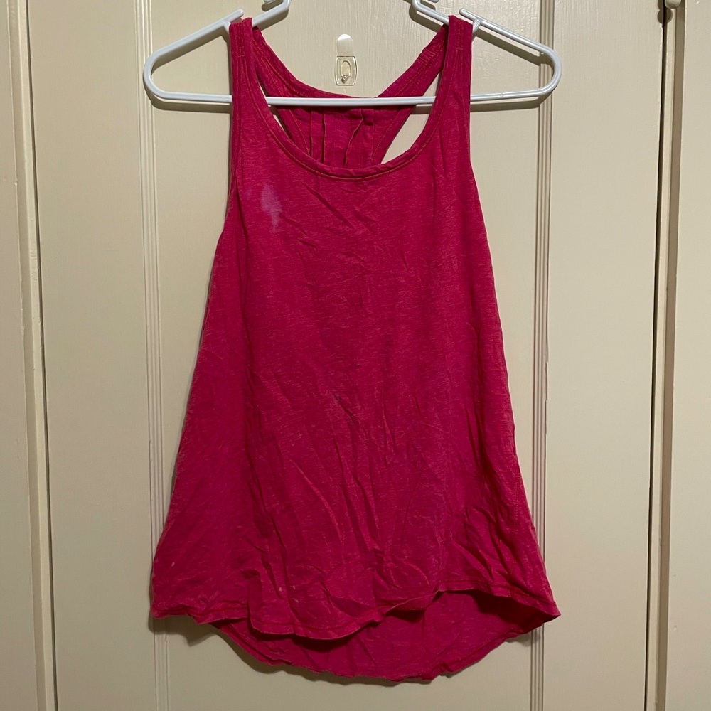 Rosy red tank top